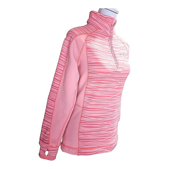Avalanche Women's Mogul 1/4 Zip Pullover, Sunkist Coral Print, Size Medium, M - Picture 7 of 14
